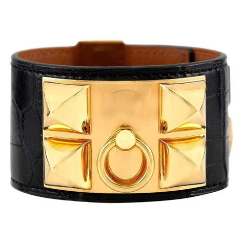 hermes leather bracelet black|hermes leather wrap around bracelet.